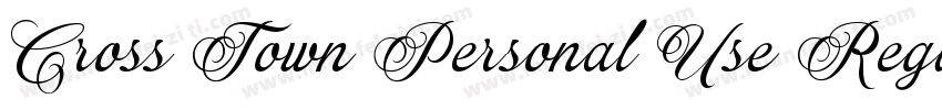 Cross Town Personal Use Regular字体转换